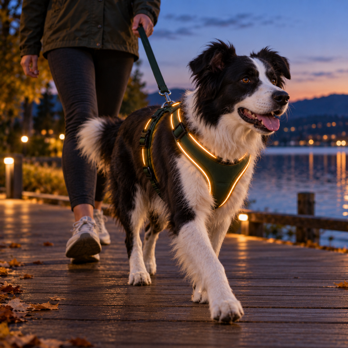 Zelvoripets™ NightTrail Rechargeable LED Dog Harness