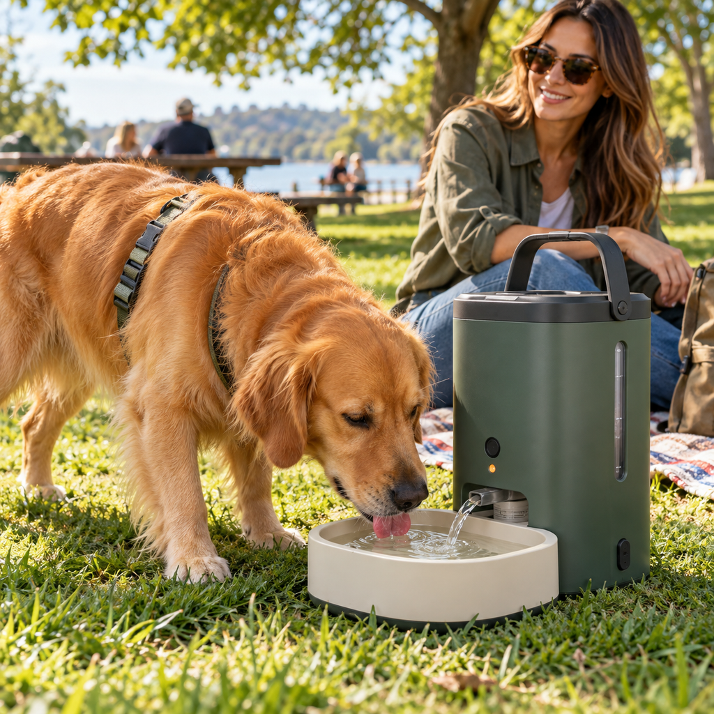 Zelvoripets™ AquaPace Smart Outdoor Water Station for Dogs