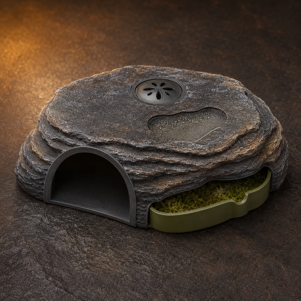 Zelvoripets™ DewStone Microclimate Hide for Geckos