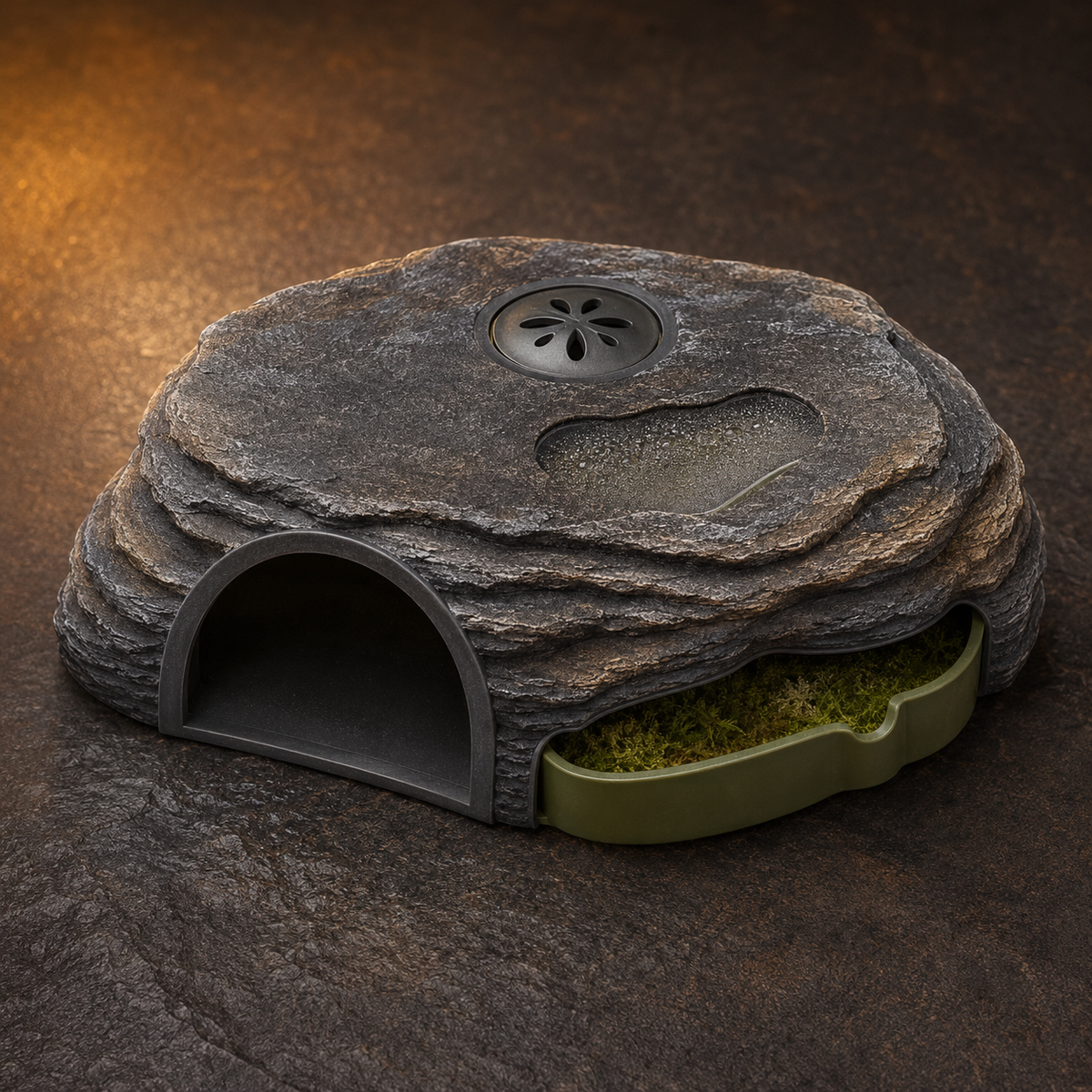 Zelvoripets™ DewStone Microclimate Hide for Geckos