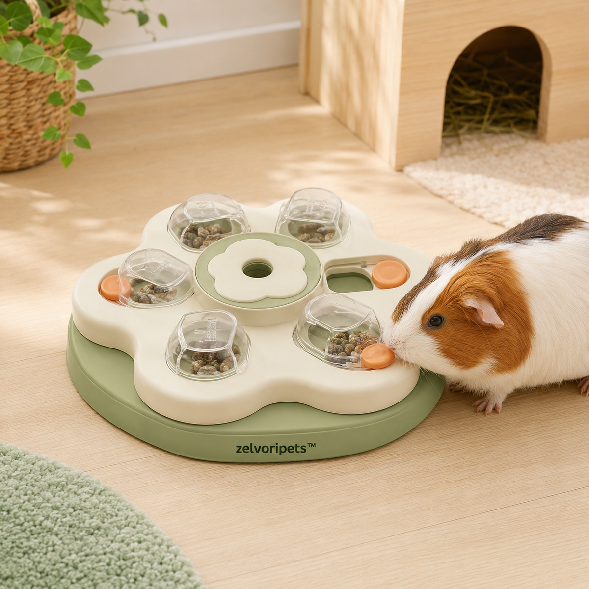 Zelvoripets™ PetalQuest Rotating Forage Puzzle