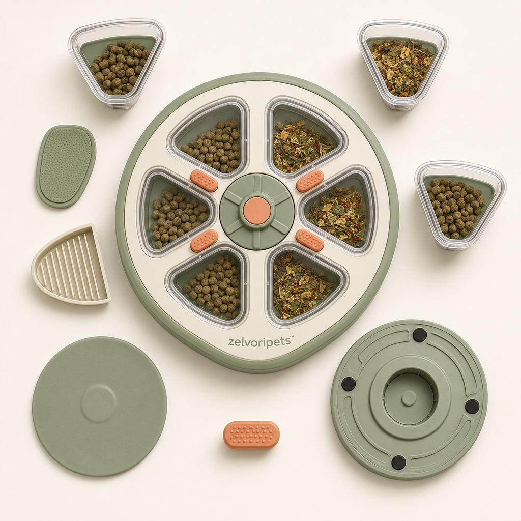 Zelvoripets™ PetalQuest Rotating Forage Puzzle