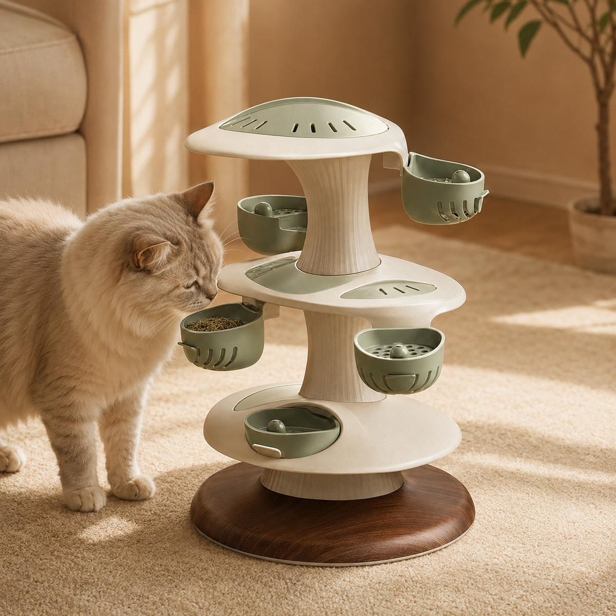 Zelvoripets™ ScentArc Smart Scent Discovery Tower for Cats