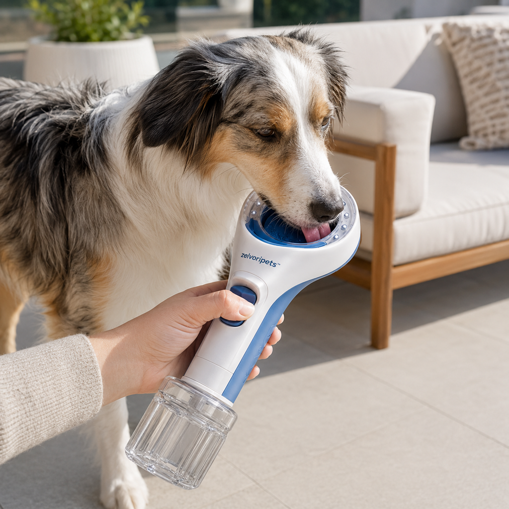 Zelvoripets™ AquaBreeze Cooling Mist Hydration Wand for Dogs