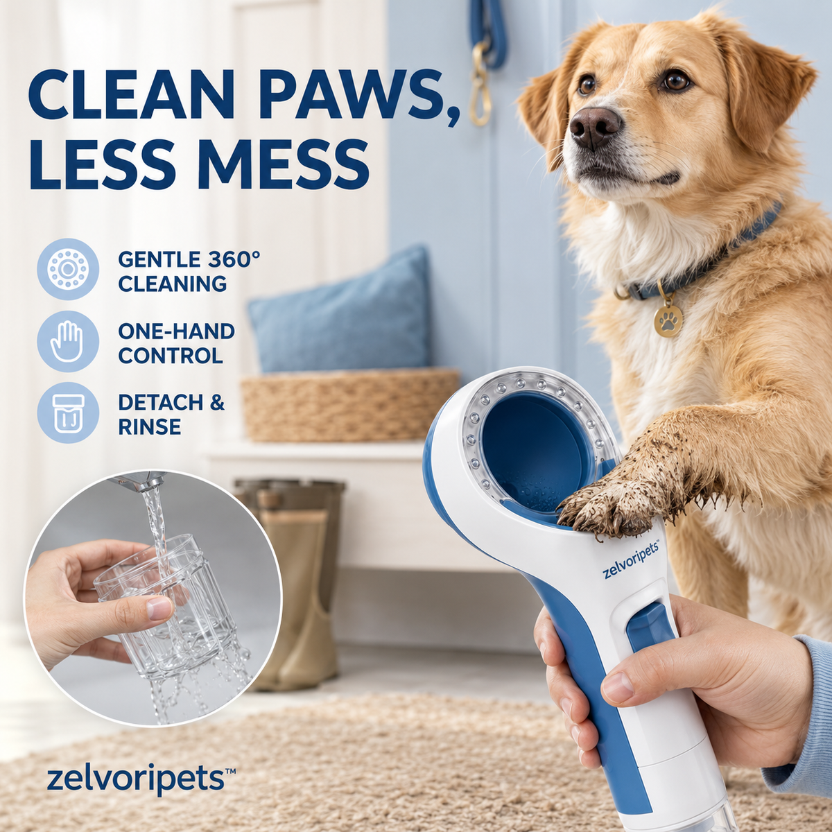 Zelvoripets™ AquaBreeze Cooling Mist Hydration Wand for Dogs
