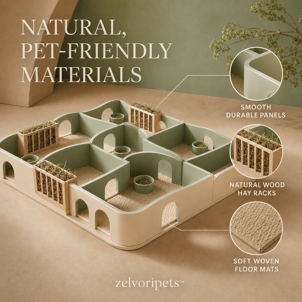 Zelvoripets™ HayHaven Modular Forage Maze for Rabbits & Guinea Pigs