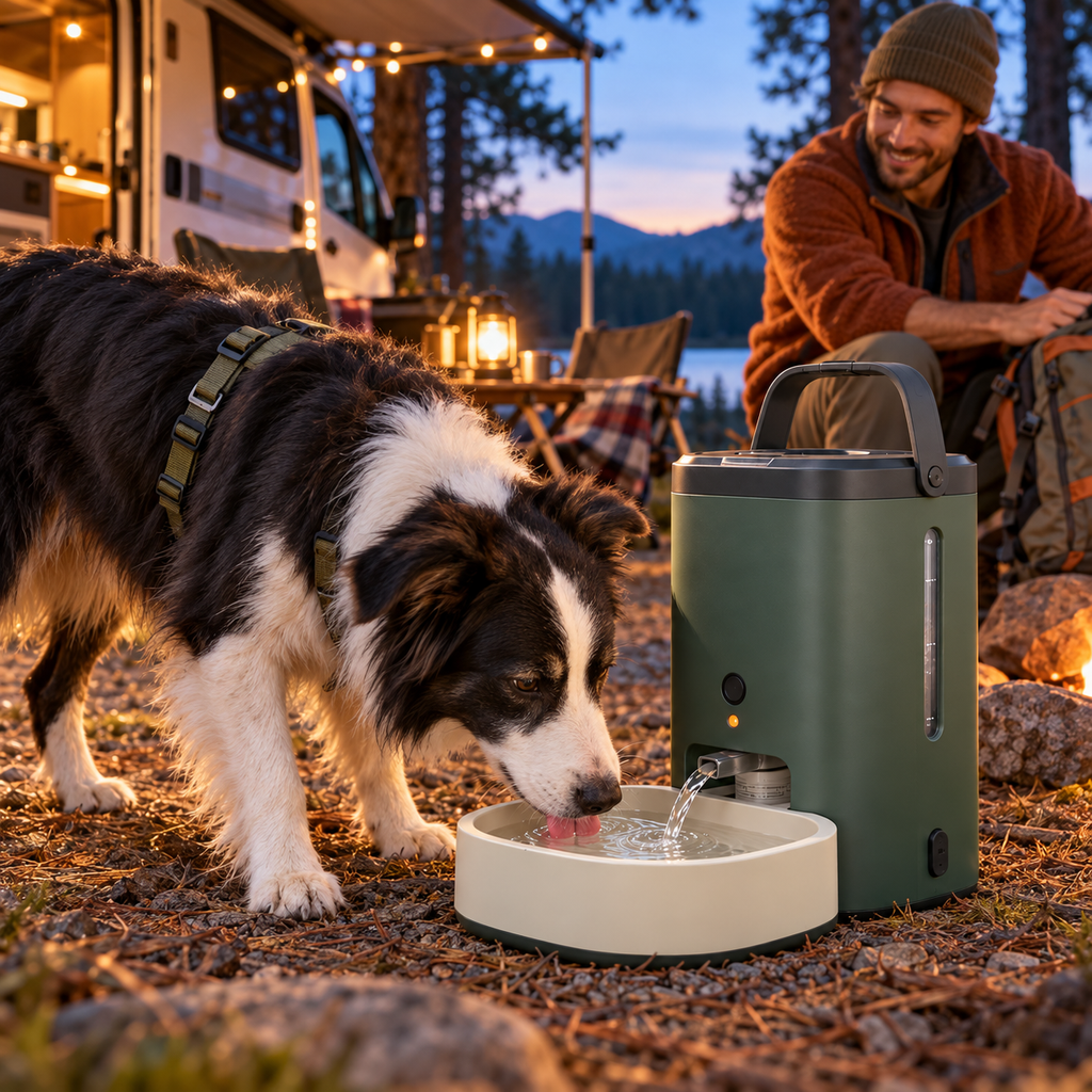 Zelvoripets™ AquaPace Smart Outdoor Water Station for Dogs